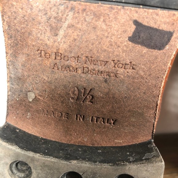 To Boot New York Mens Brown Leather Richmond Lace Up Boots Dress Shoes Size 9.5 - Picture 10 of 10